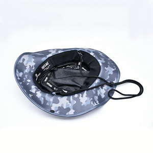 Chapeau Bob Tactique en Toile Camouflage avec Broderie 3D, Chapeau de Pêche et d'Extérieur, Casquette Pare-Soleil avec Sangle Coupe-Vent - Product Image 4