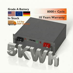 แบตเตอรี่ลิเธียมประสิทธิภาพสูง 5kWh 10kWh 15kWh 100Ah 48V แบตเตอรี่พลังงานแสงอาทิตย์ 51.2V ระบบติดตั้งบนชั้นวางสำหรับใช้ในบ้าน ระบบกักเก็บพลังงานภายในบ้าน - Product Image 1