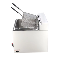 Friteuse à gaz monocylindre 12L Machine à frites Friteuse à frites Vente directe d'usine