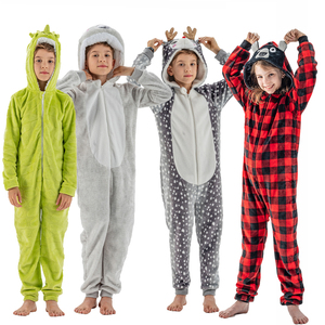 Hot Sale Custom Autumn Winter Unicorn <strong>Pajamas</strong> for Kids Animal Customize <strong>Onesie</strong> <strong>Pajamas</strong> - Product Image 3