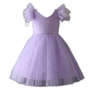 Wholesales vestido infantil para meninas, vestidos de festa para crianças de 7 anos, roupas casuais