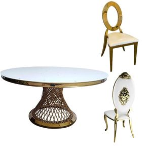 Mesa de comedor giratoria de madera maciza con acabado de mármol, mesa de comedor giratoria de madera de roble con espejo lateral con diseño de <span class=keywords><strong>Lazy</strong></span> <span class=keywords><strong>Susan</strong></span> - Product Image 3