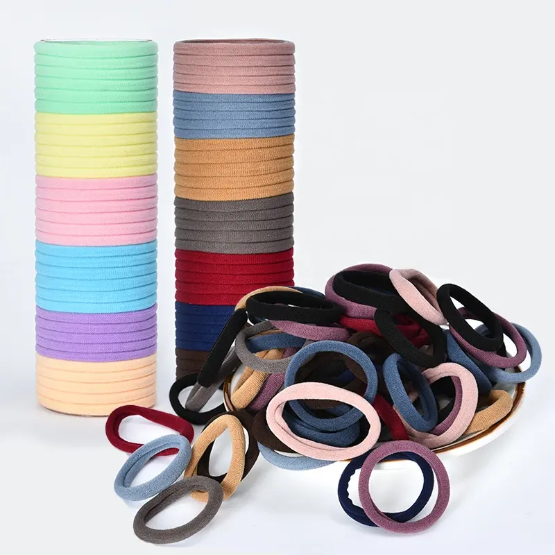 20/50/100 Pcs/Set Women Girls Colors Soft Scrunchies Elastic Hair Band Lady Lovely Solid Hair Ties Female Hair Accessories