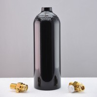 24oz Revêtement personnalisé Couleur Paintball Pcp CO2 Bouteille de gaz avec vanne marche/arrêt