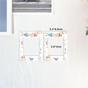 Support de feuille de carton <span class=keywords><strong>blanc</strong></span> double couche 10*5cm avec film transparent à motif décoratif pour la maison <span class=keywords><strong>et</strong></span> logo personnalisé - Product Image 6