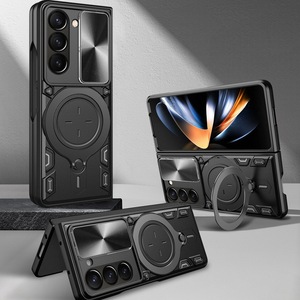 <span class=keywords><strong>Support</strong></span> à rabat de luxe de haute qualité pour <span class=keywords><strong>Samsung</strong></span> Galaxy Z <span class=keywords><strong>Fold</strong></span> 5 <span class=keywords><strong>Fold</strong></span> <span class=keywords><strong>4</strong></span> étui de téléphone anneau <span class=keywords><strong>support</strong></span> de <span class=keywords><strong>voiture</strong></span> housse antichoc - Product Image 4