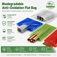 Sacs d'emballage plats en PE biodégradable anti-oxydation et résistants à l'humidité pour pièces en cuivre et en aluminium, taille/couleur personnalisées, sérigraphie