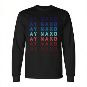 T-shirt a maniche lunghe Pinoy Expression, vestibilità comoda, abbigliamento casual - Product Image 2