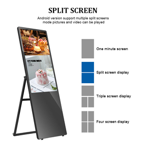 Affichage numérique LCD pliable sur pied de 43 <span class=keywords><strong>pouces</strong></span> pour centre commercial, avec CMS basé sur le cloud, résolution 2K/4K, pour animation graphique et affichage de bienvenue - Product Image 4
