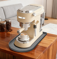 Tapis de protection en silicone Eversoul personnalisé avec logo pour machine à café, bord surélevé, antidérapant, résistant aux déversements, pour comptoir et bar