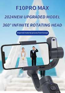 Estabilizador de cardán de mano F10 <span class=keywords><strong>Plus</strong></span> Max 3 para Axis, palo de Selfie duradero con características de grabación de vídeo de transmisión en vivo antivibración - Product Image 5