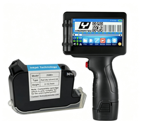 Imprimante jet d'encre portable Yaomatec 12,7 mm de hauteur, non cryptée, multilingue, compatible Flex, pour logo, code QR, code-barres, texte