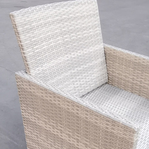 Set Tavolo da Pranzo Moderno per Esterni all'Ingrosso in Rattan Wicker per Ristorante, Patio, Giardino, Balcone, Terrazza, Hotel - Product Image 6