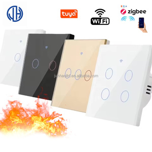 Interruttore Luce Touch EU UK 1 Gang 2 Gang Compatibile con Google Home Alexa per Controllo 10A, Interruttori <span class=keywords><strong>Smart</strong></span> WiFi Wireless o Non-<span class=keywords><strong>Smart</strong></span> - Product Image 1