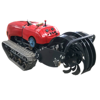 Traktor Mini Pertanian 2022 Terlaris di Cina, 35 hp, Pengontrol Jarak Jauh, Mesin Pengolah Tanah Rotary Tiller, Peralatan Pertanian