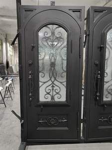 CBMMart Portes <span class=keywords><strong>de</strong></span> <span class=keywords><strong>jardin</strong></span> principales en fer forgé Porte d'entrée <span class=keywords><strong>de</strong></span> villa Porte battante Cour communautaire Porte <span class=keywords><strong>de</strong></span> sécurité en métal à double ouverture - Product Image 2