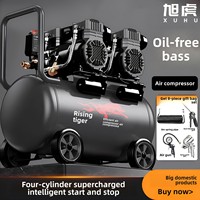 Xuhu 220V Compresseur de pompe à air à vis sans huile Petit gonfleur silencieux pour le travail du bois et la peinture pour un usage domestique