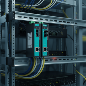 Convertidor de Ethernet a Fibra Óptica Moxa IMC-21A-SC, Convertidor de Medios Industrial, 100m, Monomodo, Conector SC - Product Image 3