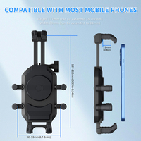 Support de téléphone universel pour moto avec verrou de sécurité, support de téléphone portable pour moto avec protection contre les chocs