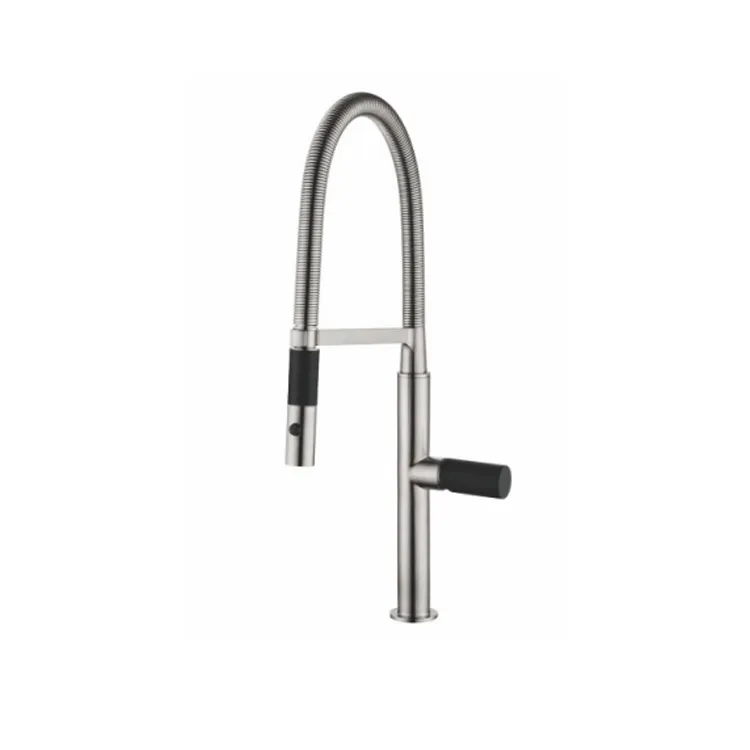Modern Sanitary Ware Single Handle Tap Faucet Spring Magnetic Docking Spray Head Kitchen Sink Mixer Tap