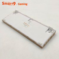 Deko — clavier de jeu mécanique en bois Smart9 M87K, rétroéclairé rvb complet, 5 broches, échange à chaud
