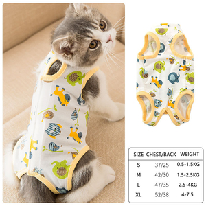 Traje de esterilización <span class=keywords><strong>para</strong></span> mascotas, ropa de cirugía <span class=keywords><strong>para</strong></span> gatos, traje quirúrgico <span class=keywords><strong>para</strong></span> mascotas, ropa antilamer y destete de verano, venta al por mayor - Product Image 6