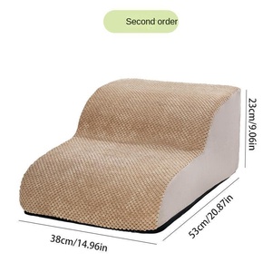 Factory Direct <strong>Dog</strong> Stairs Pet Ladder Sponge <strong>Steps</strong> Small <strong>Dog</strong> Bubble Velvet Sofa <strong>Bed</strong> - Product Image 2