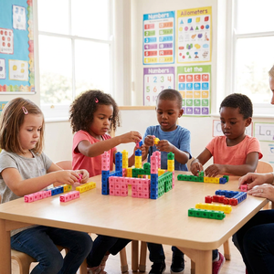 Juego de Cubos Enlazables para Manipulación Matemática, Bloques de Conteo para Niños Pequeños, Educación STEM, Jardín de Infancia, Educación en Casa, Juguete Matemático - Product Image 2