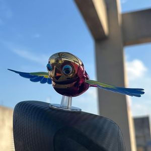 Creative Flying Bird 3d <b>Plastic</b> Decorative Ornament Car Motorbike Rearview <b>Mirror</b> Wind-powered No Electricity Needed Wings Move - Product Image 2