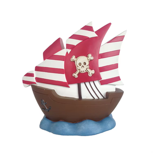 Pot <span class=keywords><strong>de</strong></span> rangement en résine en forme <span class=keywords><strong>de</strong></span> <span class=keywords><strong>bateau</strong></span> <span class=keywords><strong>pirate</strong></span> personnalisé cadeau d'anniversaire pour enfants décoration <span class=keywords><strong>de</strong></span> la maison - Product Image 1