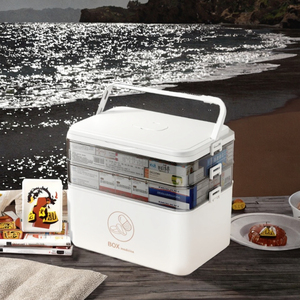 Caja <span class=keywords><strong>de</strong></span> Primeros Auxilios Portátil <span class=keywords><strong>de</strong></span> Gran Capacidad con Asa, <span class=keywords><strong>de</strong></span> Plástico <span class=keywords><strong>de</strong></span> Alta Calidad, con Múltiples Compartimentos, para Uso Doméstico - Product Image 5