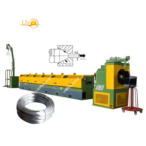Máquina trefiladora de línea recta de alambre de acero de alto carbono eficiente a precio de fábrica