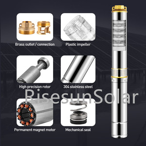 ACDC Hybrid 4inch 2HP <b>Solar</b> Water <b>Pump</b> Submersible Borehole <b>Pump</b> Brushless 135m Deep Well <b>Solar</b> Water <b>Pump</b> for Agriculture RS4PC - Product Image 5