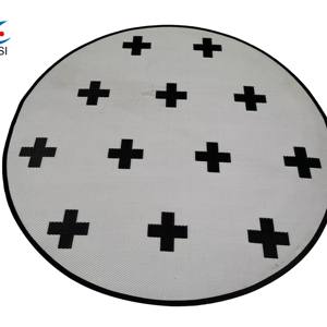 टिकाऊ पी पी पी पी पी पी पुआल पिकनिक के लिए लुढ़का वाला बाह्य प्लास्टिक रग्स 6 'x 6' अनुकूलित आउटडोर पीपी रग - Product Image 4