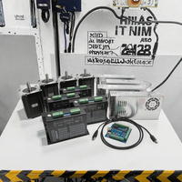 Nema 34 86 Motor Stepper Dc Driver DM860H poros tunggal 1600oz-in + Mach3 + 400W 60V Power Supply Hybrid CNC Milling Kit untuk