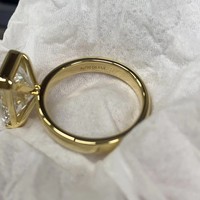 Bague de fiançailles et de mariage de luxe en diamant cultivé en laboratoire certifié IGI VVS VS, sur mesure, or jaune/blanc/rose 10K/14K/18K, taille Radiant