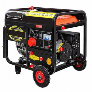 เครื่องกำเนิดไฟฟ้าเบนซินแบบเปิดระบายความร้อนด้วยอากาศ 4 จังหวะ 220V เฟสเดียว ประสิทธิภาพสูง ขนาดกลาง สำหรับขายส่ง - Product Image 4