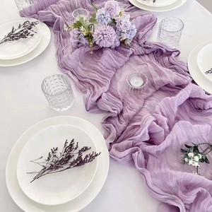 Camino <span class=keywords><strong>de</strong></span> Mesa <span class=keywords><strong>de</strong></span> Color Sólido 90x300cm, Decoración para Banquetes <span class=keywords><strong>de</strong></span> Boda, Fiestas <span class=keywords><strong>de</strong></span> Cumpleaños, Camino <span class=keywords><strong>de</strong></span> Mesa <span class=keywords><strong>de</strong></span> Poliéster Chifón para Recepciones y Hogar - Product Image 3