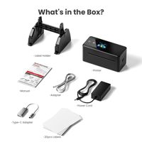 Imprimante thermique d'étiquettes d'expédition Phomemo PM64D pour petites entreprises, imprimante d'étiquettes 4x6, imprimante thermique Bluetooth avec écran tactile
