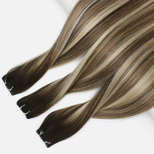 <span class=keywords><strong>Capelli</strong></span> Umani Remy Vietnamiti per Extension a Doppia Trama, Cucitura e Tessitura, Qualità Professionale, Tutti i Colori Personalizzabili EA - Product Image 3