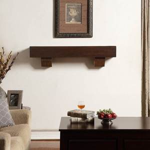 Estante <span class=keywords><strong>para</strong></span> <span class=keywords><strong>Chimenea</strong></span> de 36-72 Pulgadas <span class=keywords><strong>para</strong></span> Decoración, Estante de Madera <span class=keywords><strong>para</strong></span> <span class=keywords><strong>Chimenea</strong></span>, Repisa <span class=keywords><strong>para</strong></span> <span class=keywords><strong>Chimenea</strong></span> Estilo Rústico - Product Image 2