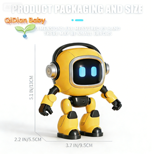 Robot Interactivo de Plástico con IA, Juguete Educativo para Niños de 8 a 13 Años con Luz y Sonido, Juegos de Adivinanzas, Diseño Multiarticulado - Product Image 6
