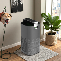 Purificateur d'air portable OEM pour animaux domestiques avec affichage 3D en 3 étapes, filtre HEPA pour grandes pièces, prise UE, nettoyage et toilettage d'animaux.