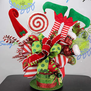 Patas de peluche de elfo de Navidad, adornos para fiesta de Navidad, 23 pulgadas, 754 - Product Image 4