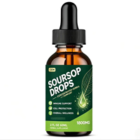 Extracto de Graviola (Soursop) en Gotas, Fórmula Líquida Nutritiva de Marca Privada para el Cuidado Diario de la Alimentación y Uso en Bebidas