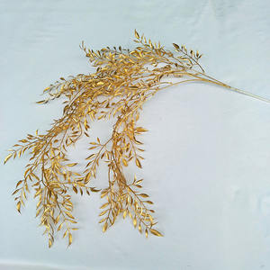 <span class=keywords><strong>Bouquet</strong></span> artificiel fait main, feuilles d'érable dorées, <span class=keywords><strong>bouquet</strong></span> en queue de phénix, décoration de mariage, arrangement floral DIY, fleurs artificielles - Product Image 2