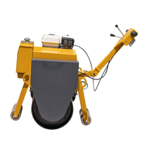 En stock Mini Compacteur vibrant à tambour unique de 0,8 tonne avec moteur diesel hydraulique Prix usine