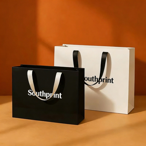 Sacs en papier de luxe personnalisés pour le commerce de gros, sacs d'emballage en carton imprimés sur mesure pour petites entreprises avec votre propre logo - Product Image 2