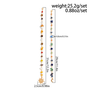 Bijoux pompon tressé chaîne de cheveux Multiple Turquoise cristal <span class=keywords><strong>gravier</strong></span> dreadlocks cheveux accessoires mode coiffure <span class=keywords><strong>pour</strong></span> femmes - Product Image 6