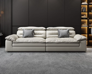 Sofá en Forma de L Moderno y Minimalista, Tapizado en Tela, Relleno de Látex Blanco, Ultra Suave y Grueso, Sofá de Tela Tecnológica de Lujo Nórdico para Sala de Estar - Product Image 3